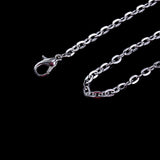 Silver 18inch Necklace Cable Chain 4x2.5mm 501x