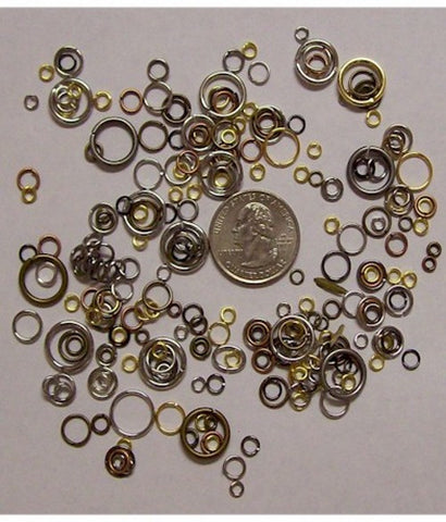 Mixed Jump Rings Mixed Size Mixed Color per ounce 543x