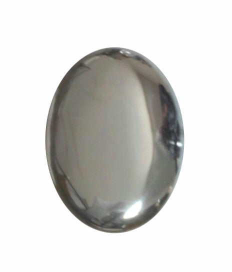 18x13mm Hematite Flat Back Semi Precious Gemstone Cabochon 185x