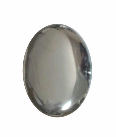 18x13mm Hematite Flat Back  Semi Precious Gemstone Cabochon 185x