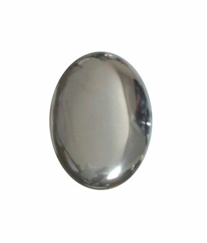 8x6mm Hematite Flat Back Cabochon 649x