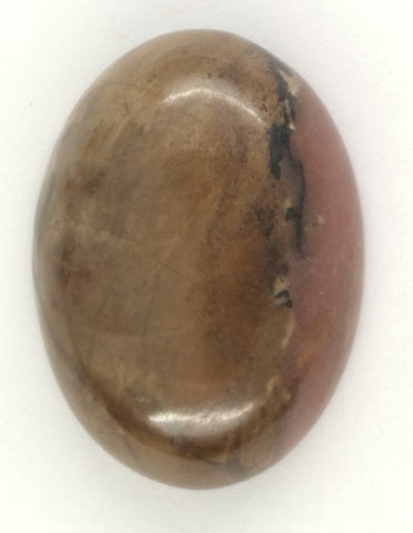25x18mm Flat Backed Pink Rhodonite gemstone loose gem stone Cabochon 656xG