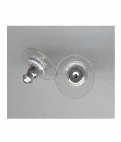 Item#662q Silver Nickel free nut, plastic flange (pair)