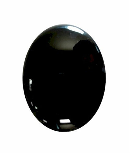 18x13mm Black Onyx Flat Back Cabochon 672x