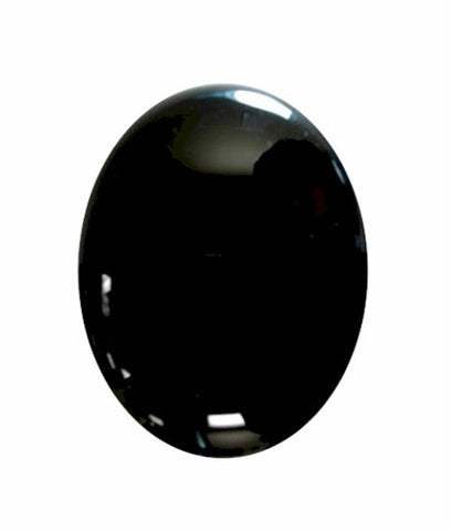 18x13mm Black Onyx Flat Back Cabochon 672x