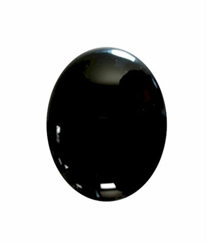 10x8mm Black Onyx Flat Back Cabochon 673x