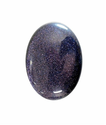 18x13mm Flat Back Blue Goldstone Cabochon 677x