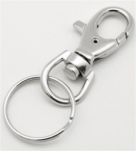 Silver Keychain Key Ring purse fob or charm Finding 713x