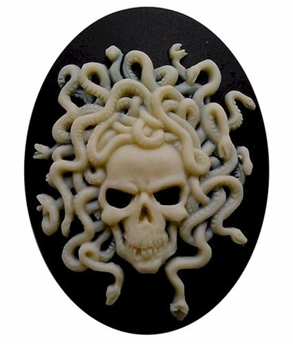 40x30mm Emo medusa Skull snake Skeleton Cameo zombie cameo 821x