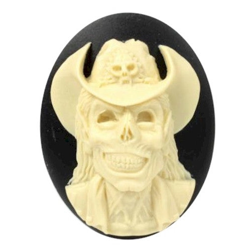 40x30mm Cowboy Skull Skeleton Cameo zombie cameo 838x
