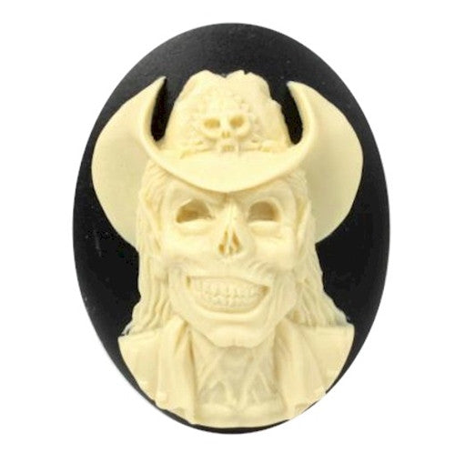 40x30mm Cowboy Skull Skeleton Cameo zombie cameo  838x