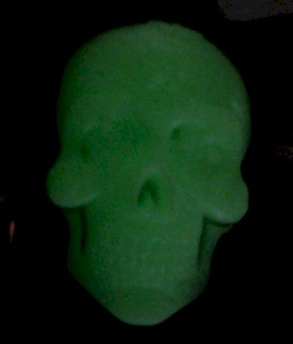 40x30mm GLOW IN the DARK Sugar Skull Calavera Mexican Day of Dead Resin Cameo 911x