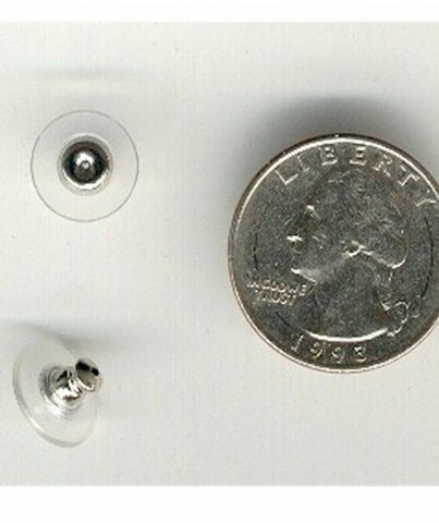 Item#927R Silver Earnut (sold by the pair)