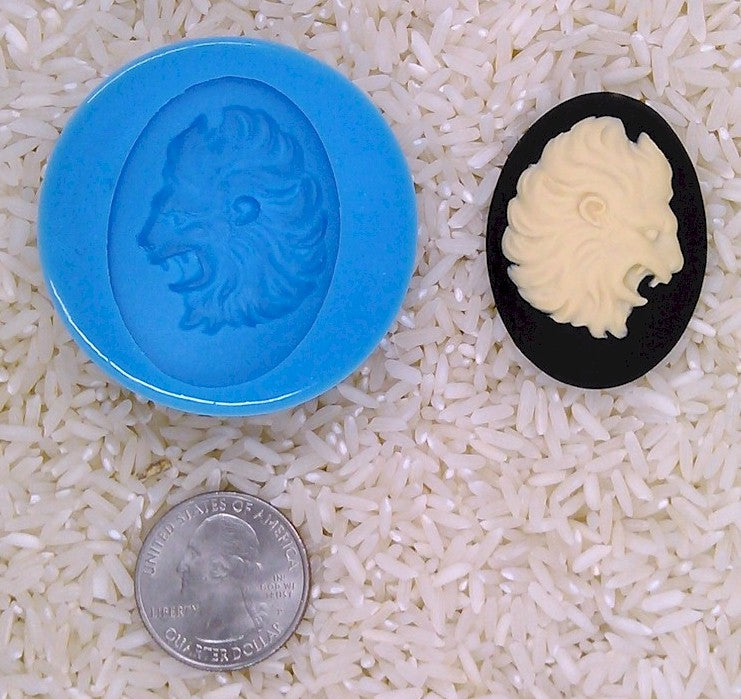 Astrology Zodiac Sign Leo the Lion Food Safe Silicone Cameo Mold for candy soap clay resin wax etc.