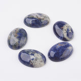 18x13mm Natural Sodalite Flat Back Cabochon Gemstone Cameo Jewelry Supply S2083