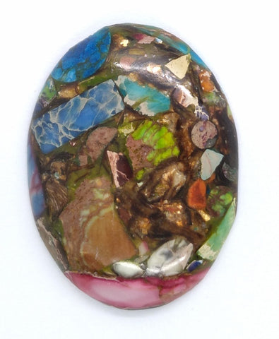 40x30mm Rainbow Matrix Collage Stones Single piece you are buying this stone S2155A