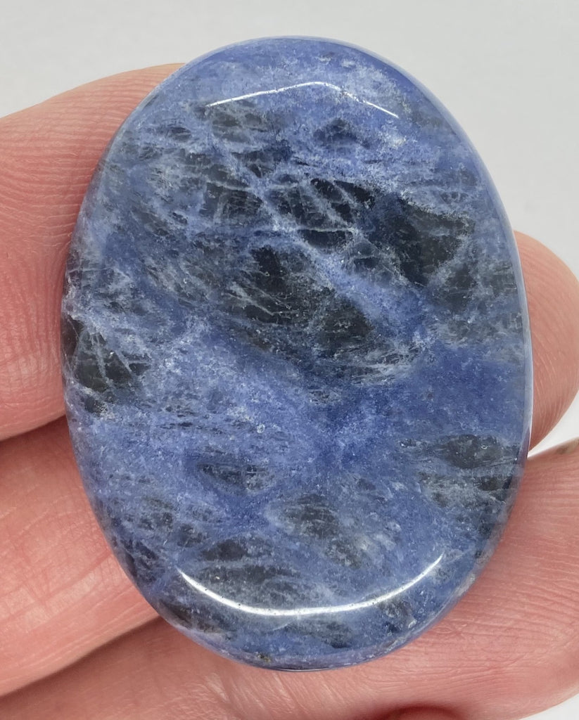 40x30mm Natural Sodalite Flat Back Cabochon Gemstone Cameo Jewelry Supply S4116J