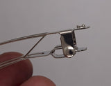 95mm 3-3/4 inches Real French Barrette Back made in France PRONGED HOLE 957R