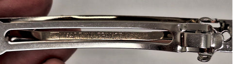 95mm 3-3/4 inches Real French Barrette Back made in France PRONGED HOLE 957R