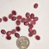 10x8mm Flat Back Rhodonite Cabochon Gemstone 657x