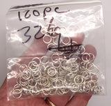 Closeout - 120pcs 9mm Silver Split Ring 326q