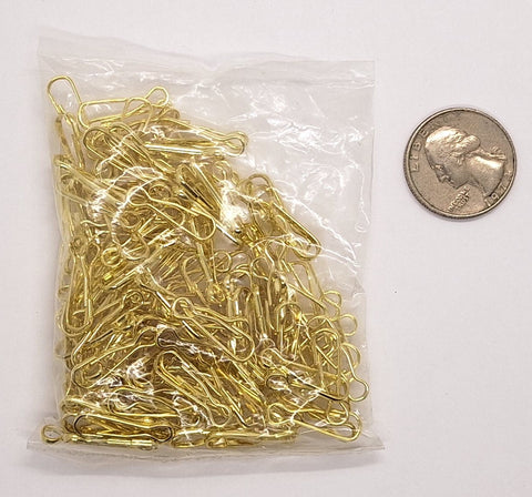 Closeout- Bag of 144pcs.  20mm gold lanyard hooks 393q