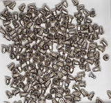 Closeout - 1 ounce aprox. 200pcs. Silver Ear Nut Earring Finding Bullet Earring Back with rubber grip 669q