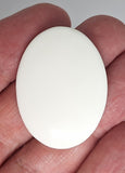 Closeout - 12pcs of 40x30mm White Plastic Blank Cabochon read description 805q