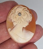 40x30mm Italian Real Shell Cameo unmounted loose Genuine Hand Carved Cameo C308