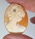 40x30mm Italian Real Shell Cameo unmounted loose Genuine Hand Carved Cameo C308