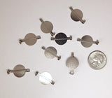 Closeout - 9pcs. of 1 inch Bar pin with 15mm gluing pad Barpin Brooch Pin 379q