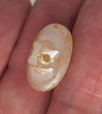 12pc. Set of Vintage Glass Pearlized Cameo Button 16x12mm B713