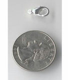 Closeout- Bag of Silver Lobster clasp 12x6.4mm 328q