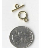 Closeout - Bag of Gold Toggle Clasp 9.5mm Ring 337q