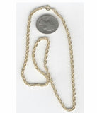 Closeout - 16pcs Gold 18 inch Rope Chain Necklace with spring ring Size 3.2mm