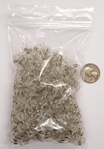 Closeout- Bag of Rubber Eyeglass Holders Silver 382q