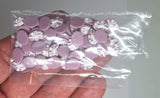 10x8mm Lilac and White Daffodil Resin Cameo Cabochon 38A