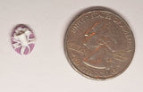 10x8mm Lilac and White Daffodil Resin Cameo Cabochon 38A