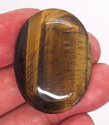 40x30mm Flat Backed Tiger Eye Oval Stone Cabochon 652xA