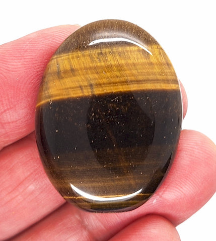 40x30mm Flat Backed Tiger Eye Oval Stone Cabochon 652xB