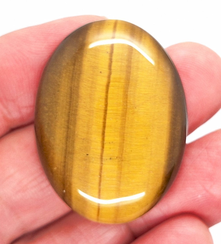 40x30mm Flat Backed Tiger Eye Oval Stone Cabochon 652xC