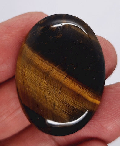 40x30mm Flat Backed Tiger Eye Cabochon Single piece you are buying this stone. 652xE