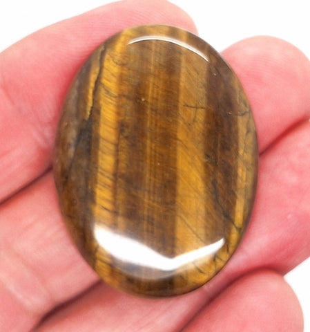 40x30mm Flat Backed Tiger Eye Oval Stone Cabochon 652xF