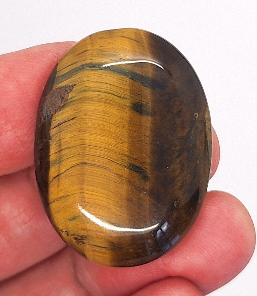 40x30mm Flat Backed Tiger Eye Oval Stone Cabochon 652xF