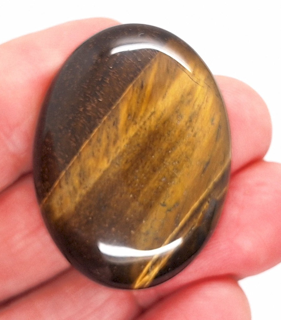 40x30mm Flat Backed Tiger Eye Oval Stone Cabochon 652xK