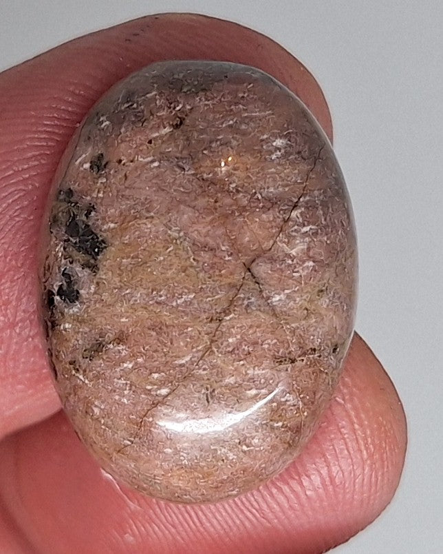 25x18mm Flat Backed Pink Rhodonite gemstone loose gem stone Cabochon 656xC