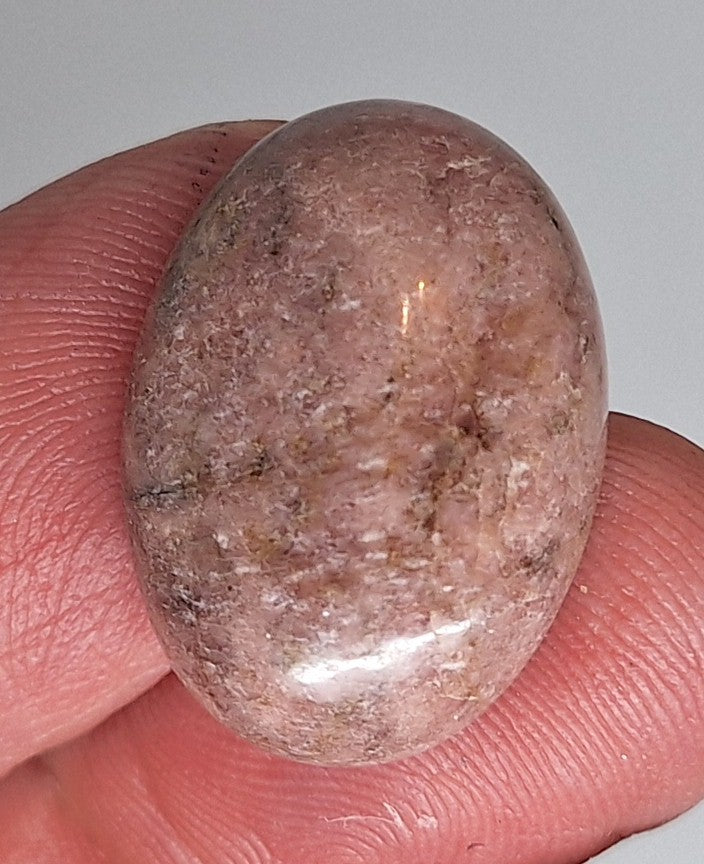 25x18mm Flat Backed Pink Rhodonite gemstone loose gem stone Cabochon 656xL