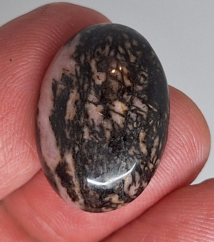 25x18mm Flat Backed Pink Rhodonite gemstone loose gem stone Cabochon 656xq