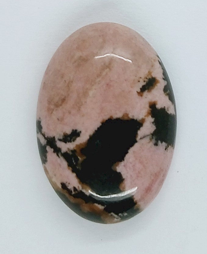 25x18mm Flat Backed Pink Rhodonite gemstone loose gem stone Cabochon 656xJ