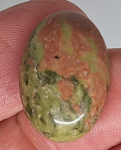25x18mm Epidote Semi-Precious Gemstone Cabochon 665xC